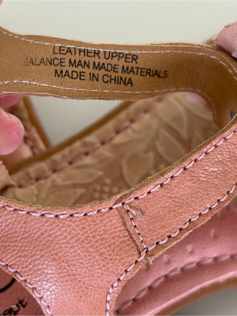 b.o.c. Born Concept Floral Leather Sandal Thong Slingback NWOT All Day Comfort 7 - Picture 3 of 7